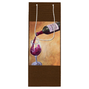 Bolsa de regalo de Vino Pour - Elegante botella y 