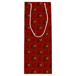Bolsa de regalo de vino rojo-bocina para navidades