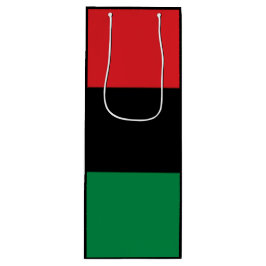 Bolsa de regalo de vino rojo negro y verde
