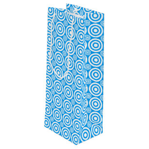 BOLSA DE REGALO DE VINO-toro, Lt Blue-White