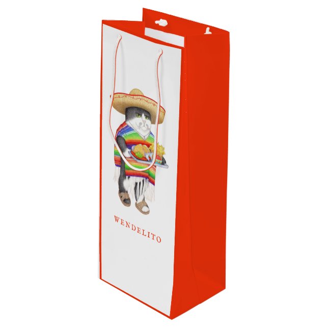 Bolsa de Regalo de Vino WENDELITO (Angulo Anverso)