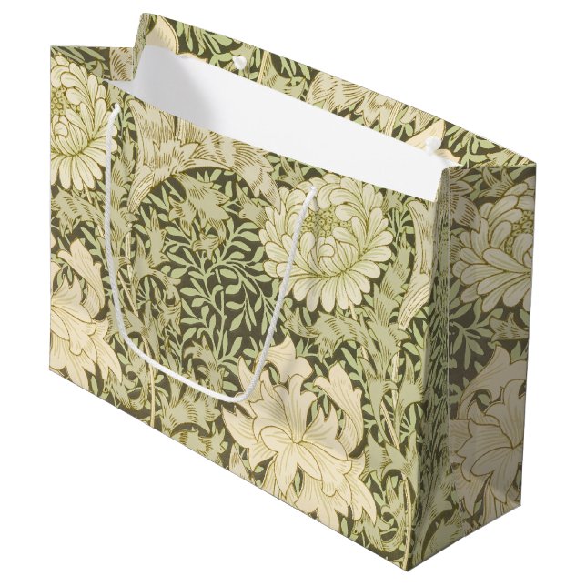 Bolsa De Regalo De William Morris, Verde Y Amarill (Angulo Anverso)