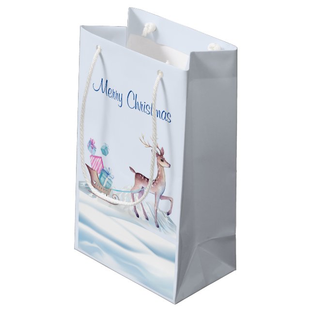 Bolsa de regalo de Winter Wonderland (Angulo reverso)