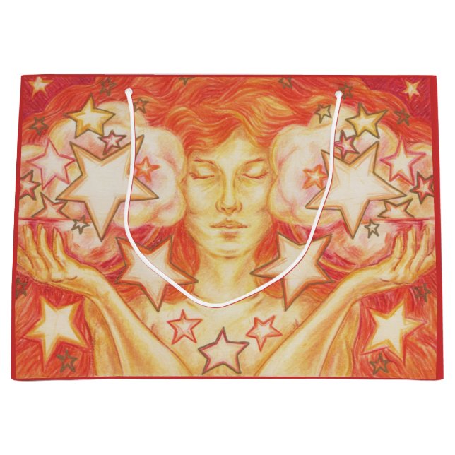 Bolsa de regalo de Zodiac Libra grande (Anverso)