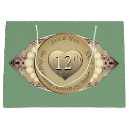 Bolsa de regalo del 12/30 aniversario del Boda de 