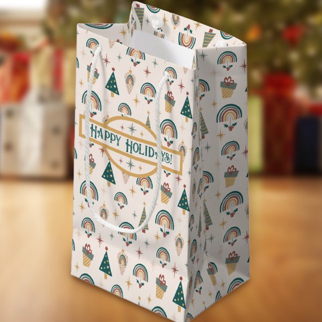 Bolsa de regalo del arcoiris de los Navidades Boho (Subido por el creador)