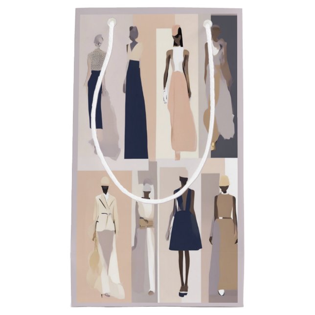 Bolsa de regalo del Collage de la costura moderna (Anverso)