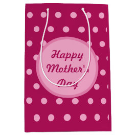 Bolsa de regalo del Día de la Madre Feliz (Magenta