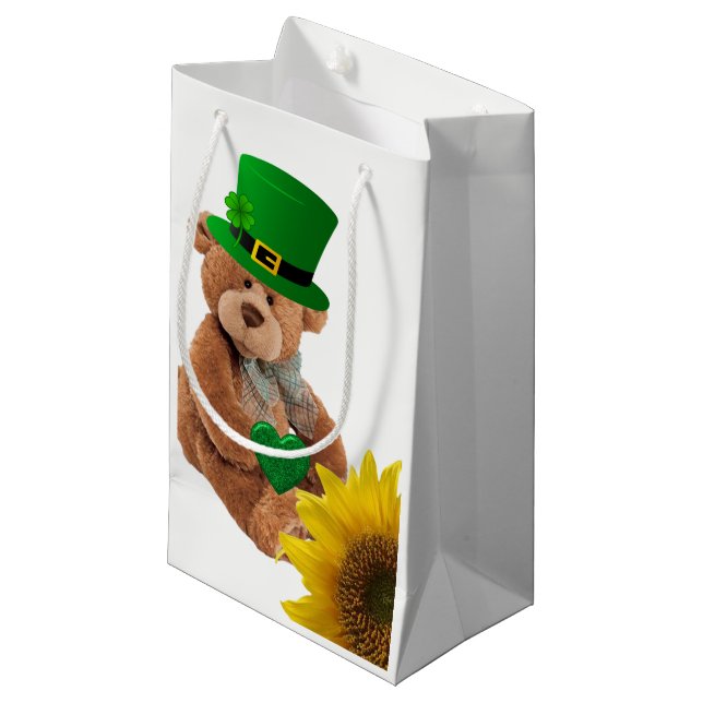 Bolsa de regalo del Día de San Patricio Oso Teddy (Angulo Anverso)