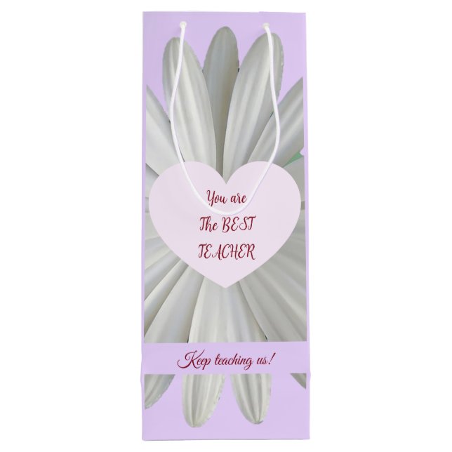 Bolsa de regalo del Día del Maestro Feliz - Daisy  (Reverso)