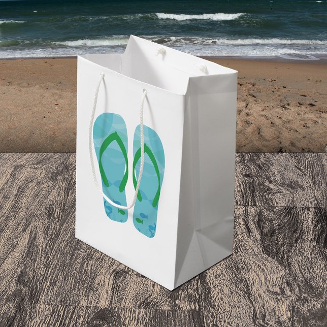 Bolsa de regalo del Fiesta Flip Flops Blue Summer  (Subido por el creador)
