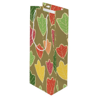 Bolsa de regalo del patrón de las hojas de otoño c
