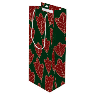 Bolsa de regalo del patrón de las hojas de roble c