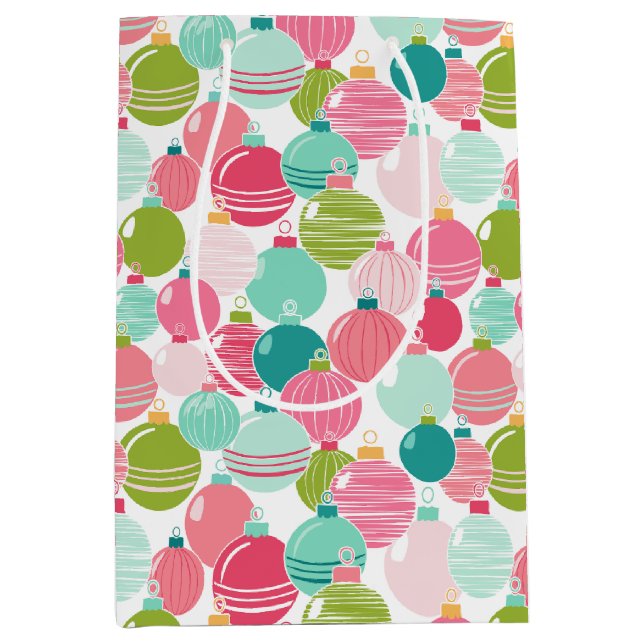 Bolsa de regalo del patrón de ornamentos de Navida (Anverso)