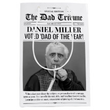 Bolsa de regalo del periódico personalizado del dí