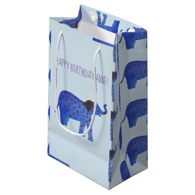 Bolsa de regalo del Personalizado de dibujo del el (Angulo Anverso)