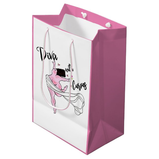 Bolsa de regalo "Diva con curvas" (Angulo Anverso)