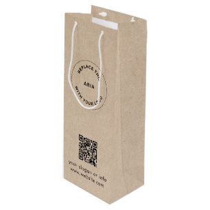 Bolsa de regalo Eco Kraft con logotipo personaliza