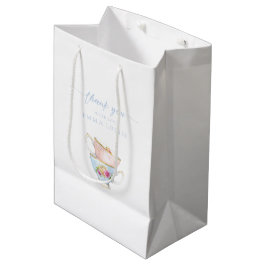 Bolsa de regalo elegante de brunch con té de flore