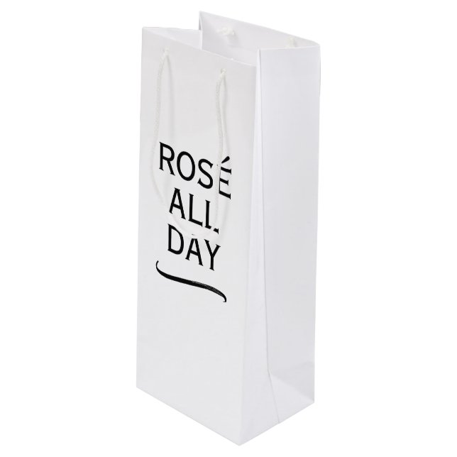 Bolsa de regalo elegante para botellas de vino Ros (Angulo Anverso)