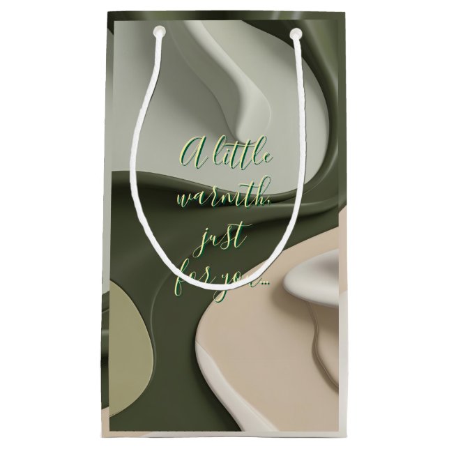 Bolsa de regalo en un gráfico abstracto elegante (Anverso)