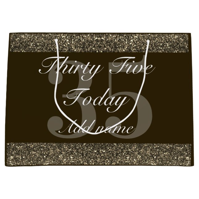 Bolsa de regalo especial de cumpleaños 35 personal (Anverso)