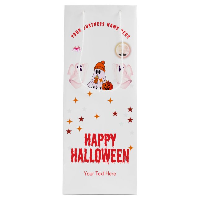 Bolsa de regalo Feliz Halloween | Diseño de Fantas (Anverso)