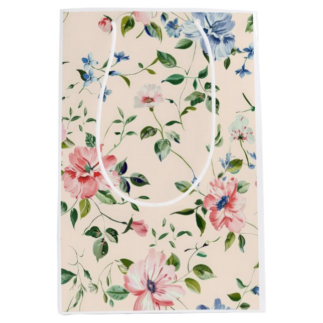 Bolsa de Regalo Floral - Brillante de flores! (Anverso)