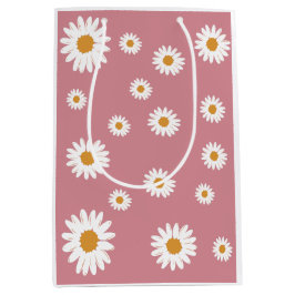 Bolsa de regalo floral Dusty Pink Daisy