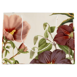Bolsa de regalo floral elegante grande