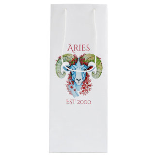 Bolsa de regalo floral personalizada del año para 