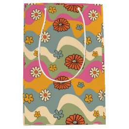 Bolsa de Regalo Floral Retro inspirada en los años