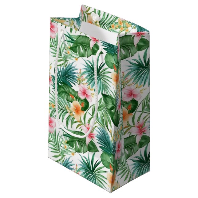 Bolsa de Regalo Floral Tropical (Angulo Anverso)