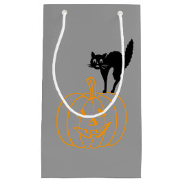 Bolsa de regalo - Gato negro y calabaza