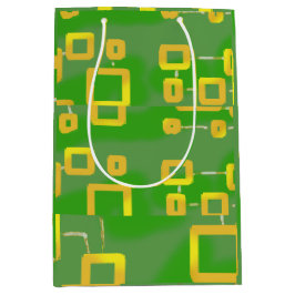 Bolsa de regalo geométrica verde