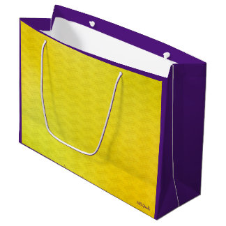 BOLSA DE REGALO GRANDE 金の紗綾形 (和柄) ラージペーパーバッグ