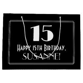 Bolsa De Regalo Grande 15 Aniversario: Nombre del estilo inspirado en el 