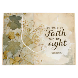 Bolsa De Regalo Grande 2 Corintios 5:7 Caminamos por la Biblia Fe Verse
