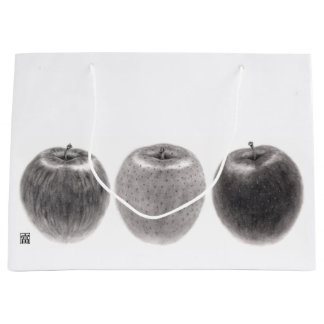 BOLSA DE REGALO GRANDE 3個のりんご　横