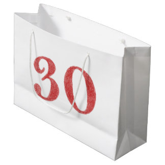 Bolsa De Regalo Grande 30 años de aniversario