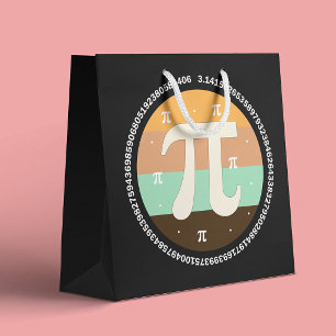Bolsa De Regalo Grande 3.14 Diseño del Día Nacional de Pi - Idea de Regal