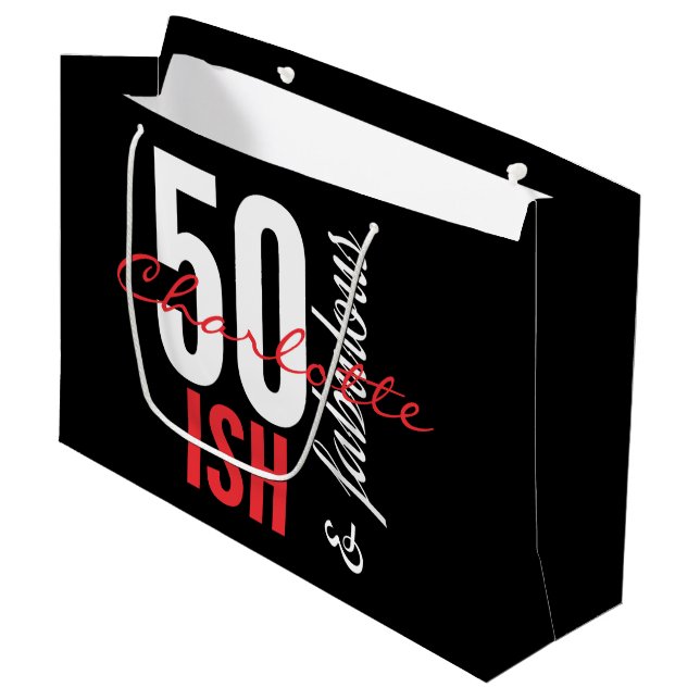 Bolsa De Regalo Grande 50 Algo y diversión fabulosa (Angulo Anverso)