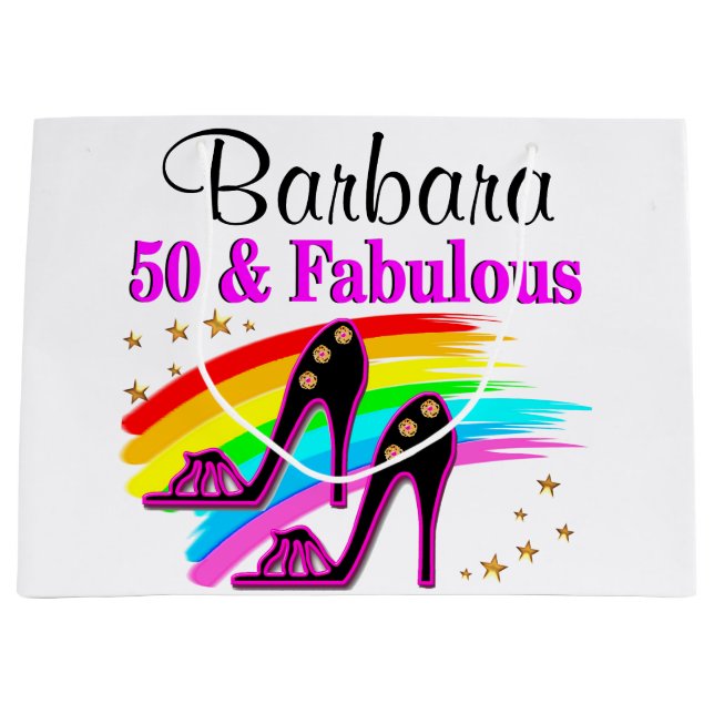BOLSA DE REGALO GRANDE 50, FOXY Y FABULOSO (Anverso)