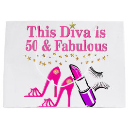 BOLSA DE REGALO GRANDE 50 Y FABULOUS DIVA