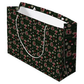 Bolsa De Regalo Grande 67 Christmas Gift Bag Six Seven Gift Wrap