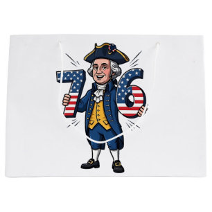 Bolsa De Regalo Grande 6-7 7-6 George Washington Seis Siete Memes 67 Tend