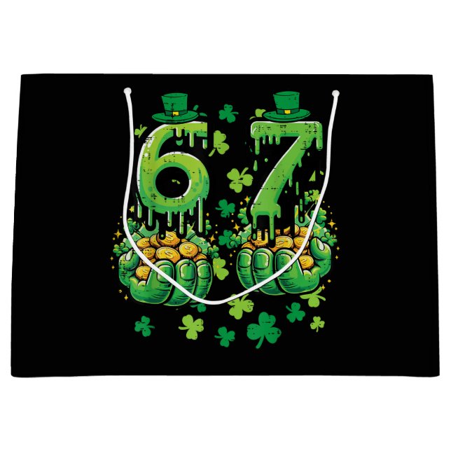 Bolsa De Regalo Grande 6 7 St Patricks Day (Anverso)
