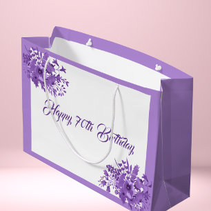 Bolsa De Regalo Grande 70.ª morada morada de color morado