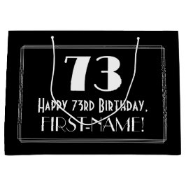 Bolsa De Regalo Grande 73 Aniversario: Nombre del estilo inspirado en el 