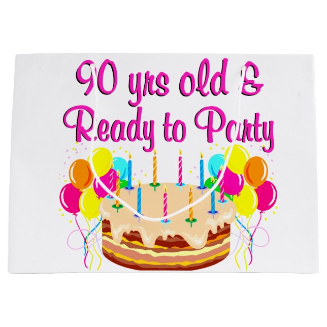 BOLSA DE REGALO GRANDE 90.º CHICA FIESTA (Anverso)